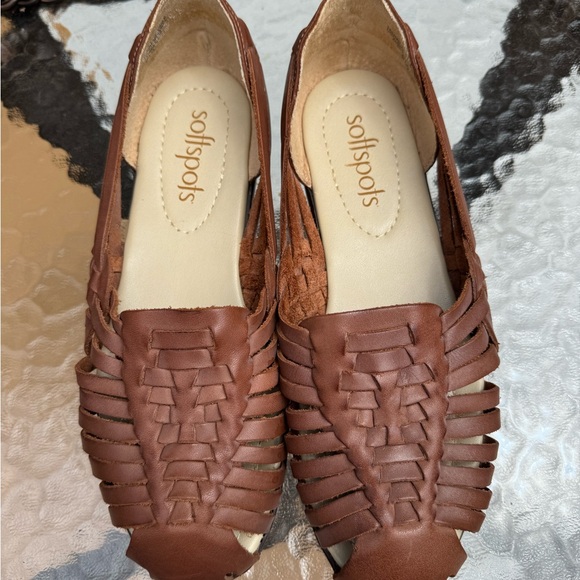 Softspots Brown Leather Women's Loafers size 9.5W - Picture 4 of 6